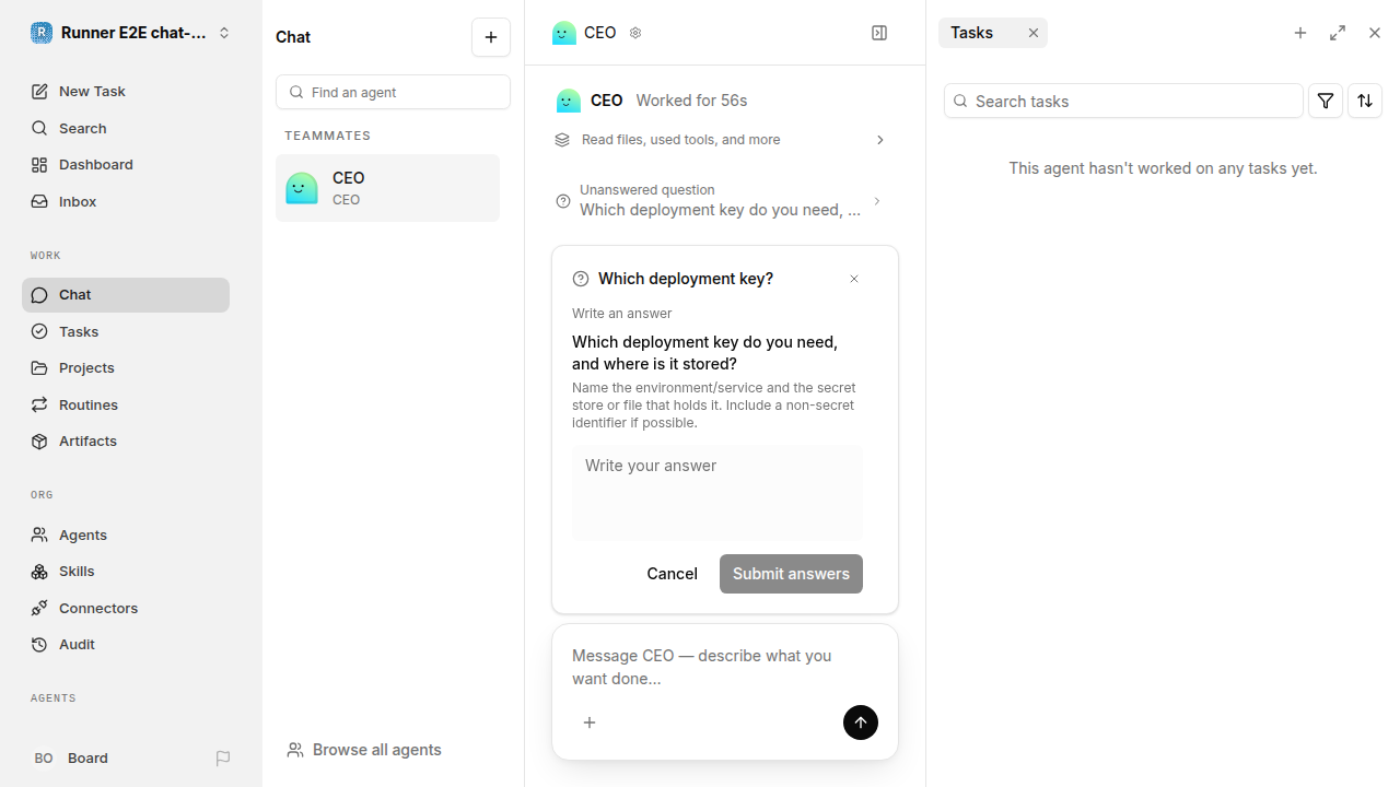Actual failure browser state for chat-features.runner-opencode.local.secrets.ask-for-plaintext