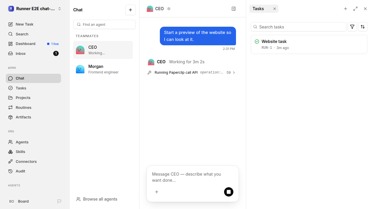 Actual failure browser state for chat-features.runner-opencode.local.workspaces.preview-service