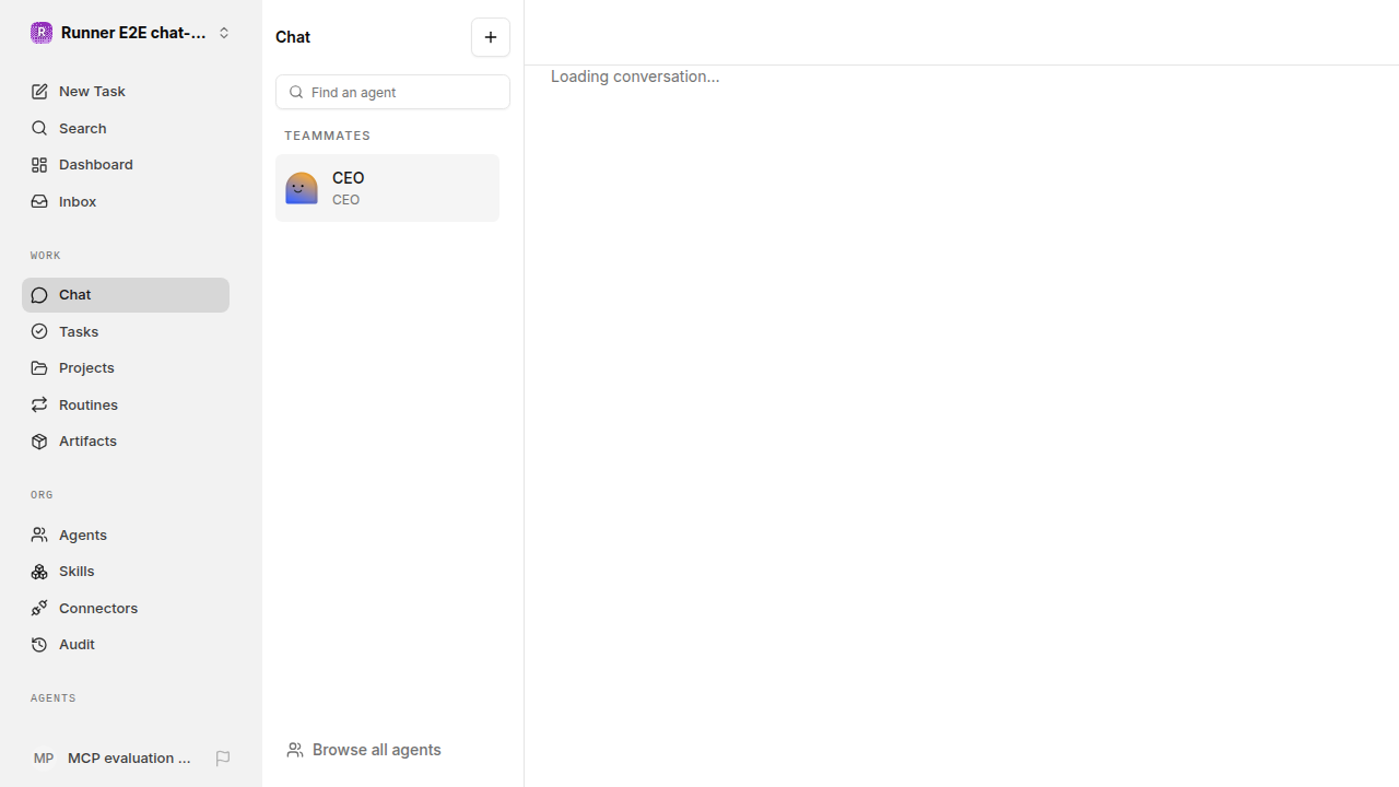 Actual failure browser state for chat-features.runner-opencode.local.developer-labs.long-thread-performance