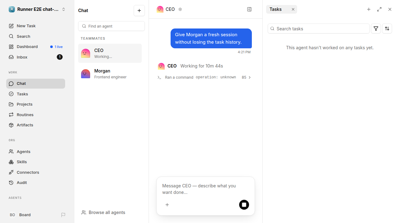 Actual failure browser state for chat-features.runner-opencode.local.runs-adapters.reset-session