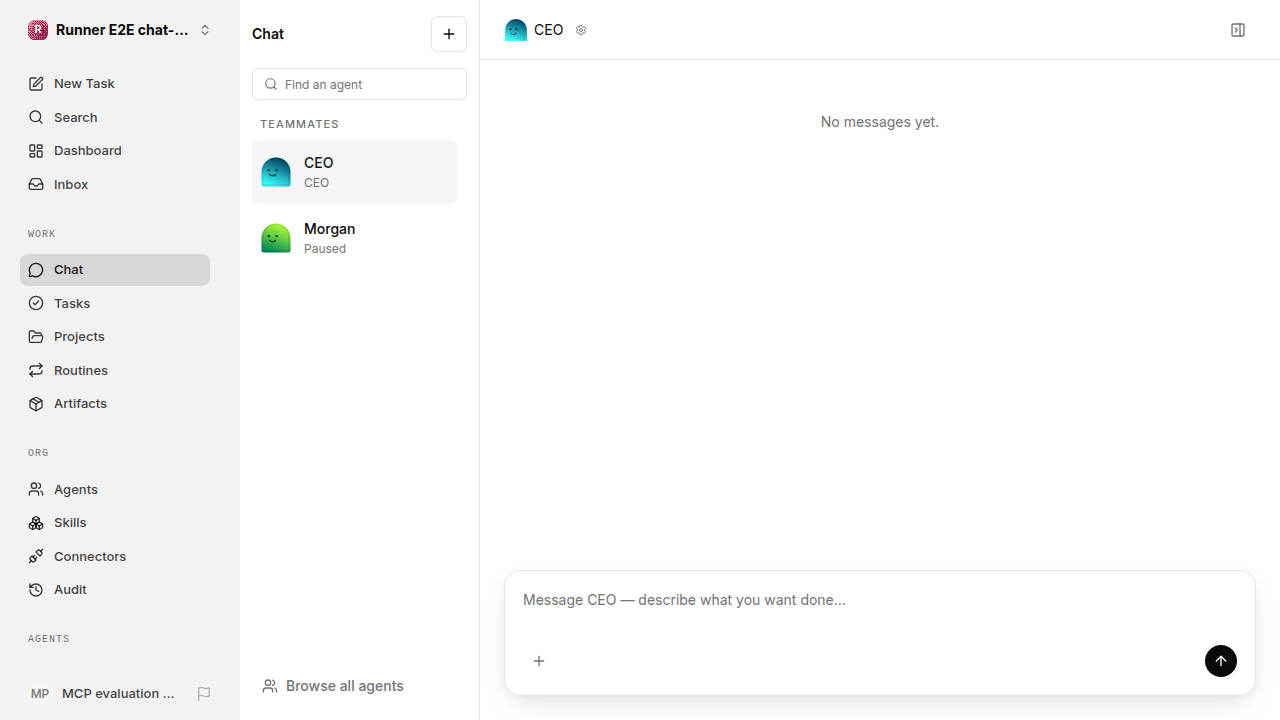 Actual failure browser state for chat-features.runner-opencode.local.secrets.personal-secret
