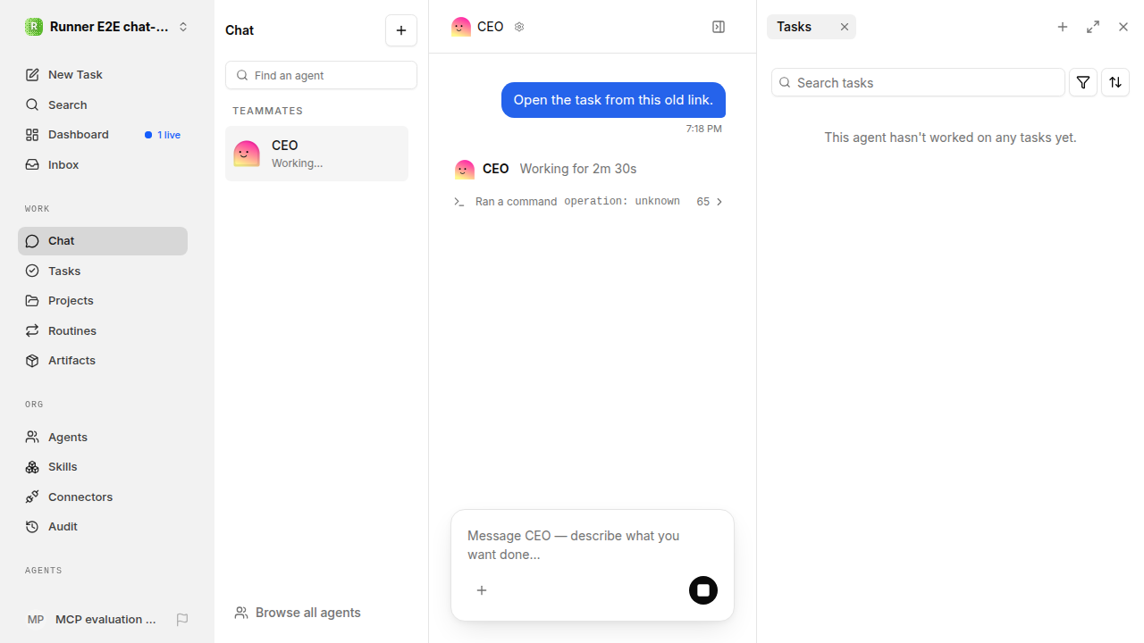 Actual failure browser state for chat-features.runner-opencode.local.navigation-preferences.broken-link