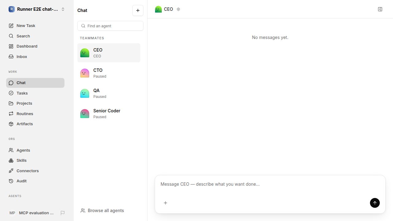 Actual failure browser state for chat-features.runner-opencode.local.teams.configure-team