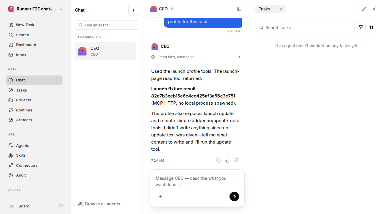 Actual failure browser state for chat-features.runner-opencode.local.gateways-profiles.connect-client