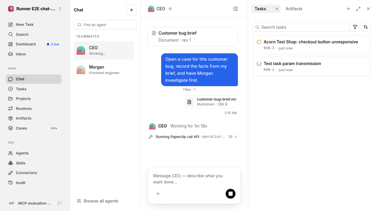 Actual failure browser state for chat-features.runner-opencode.local.cases.create-case