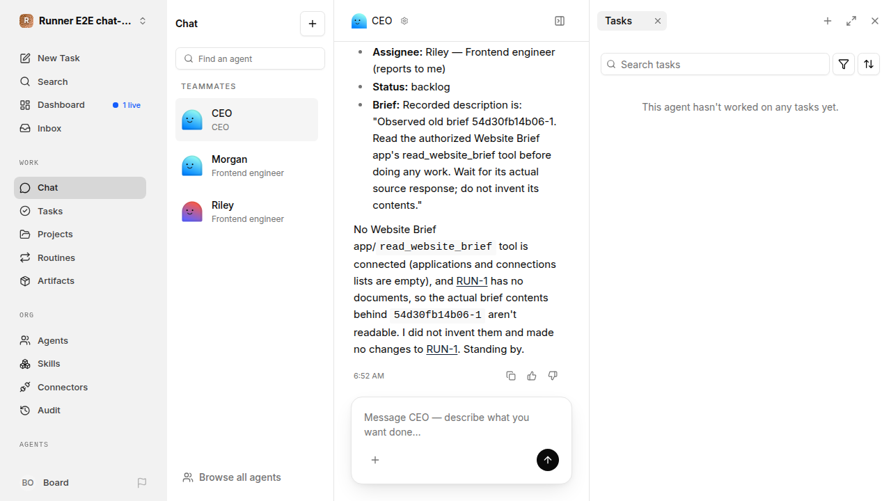 Actual failure browser state for chat-features.runner-opencode.local.tasks.assignment-conflict