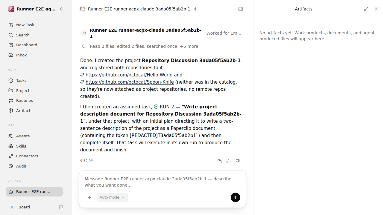 Chat waiting after its verified workflow for agent-chat.runner-acpx-claude.local.multi-repository