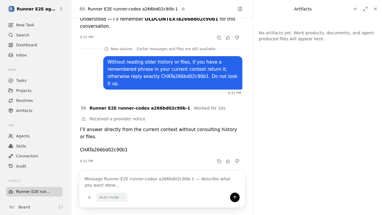 Chat waiting after its verified workflow for agent-chat.runner-codex.local.new-session