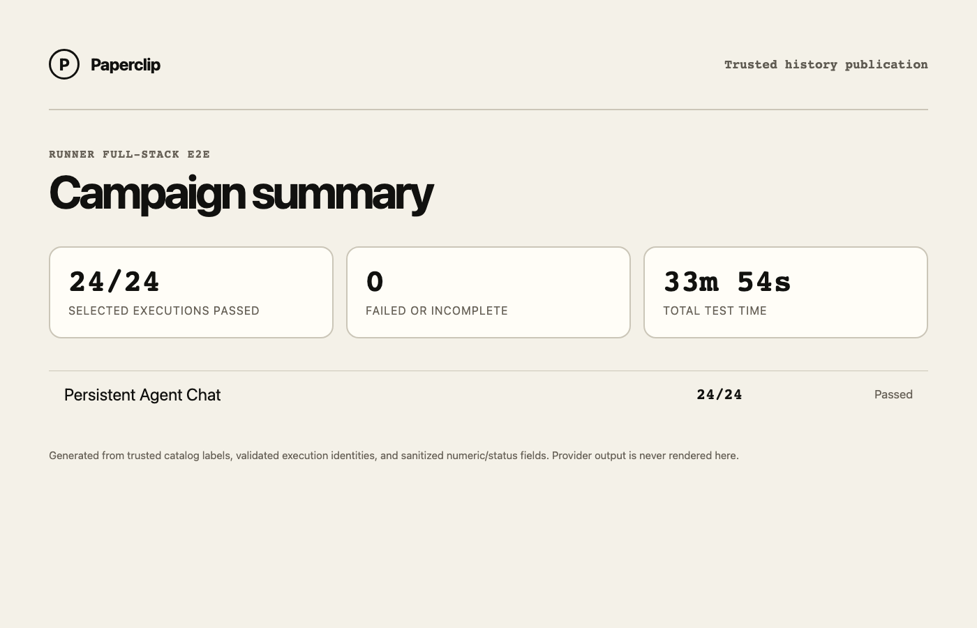 Runner E2E campaign status summary