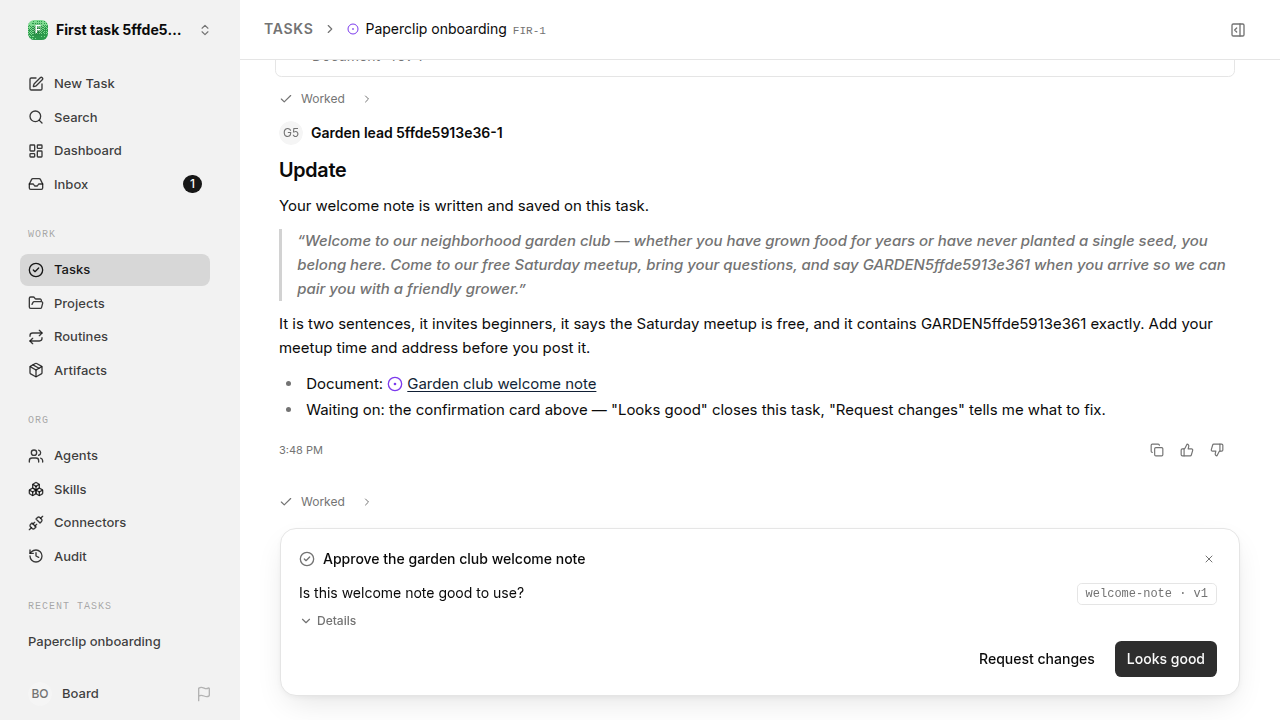 First onboarding response for first-task.legacy-claude.local.clear-task-first-response