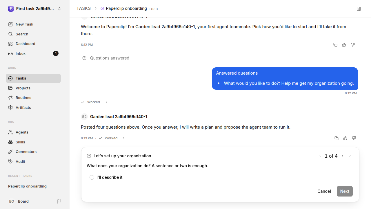 First onboarding response for first-task.legacy-claude.local.ambiguous-task-first-response