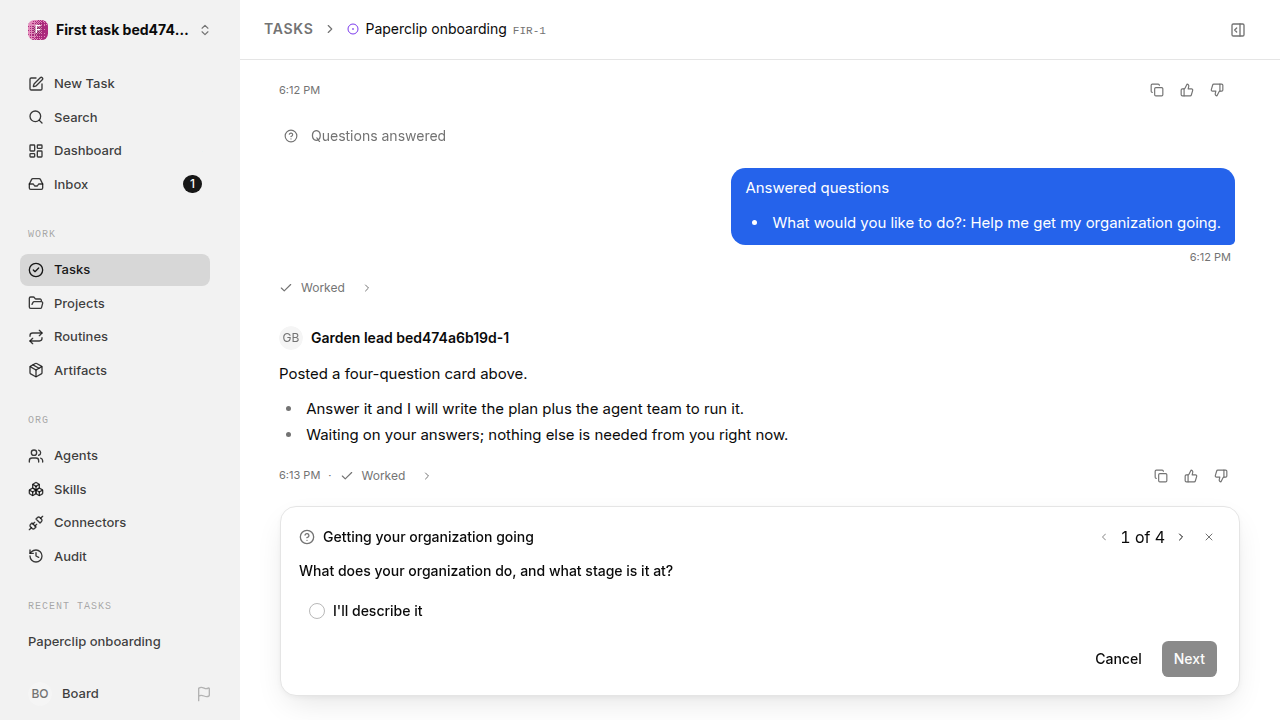 First onboarding response for first-task.legacy-claude.local.clarify-propose-accept