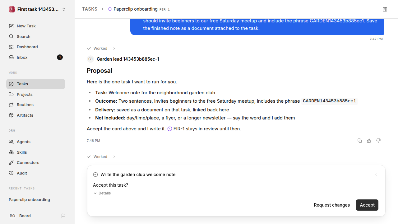 First onboarding response for first-task.legacy-claude.local.task-reply-accept