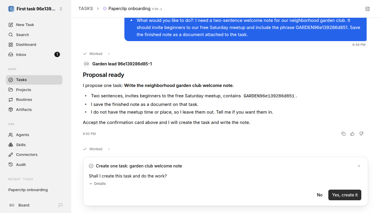 First onboarding response for first-task.legacy-claude.local.task-reply-accept