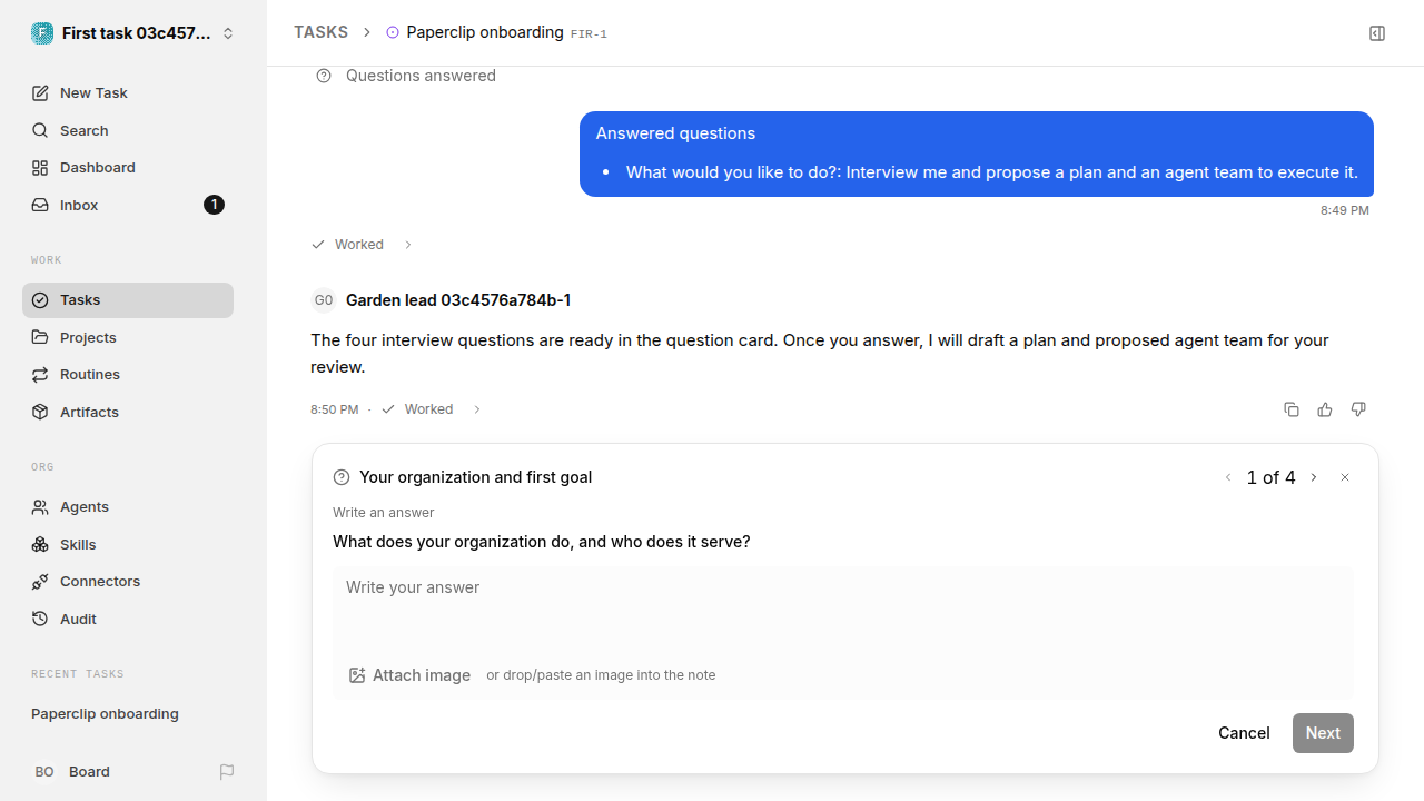 First onboarding response for first-task.legacy-codex.local.interview-first-response