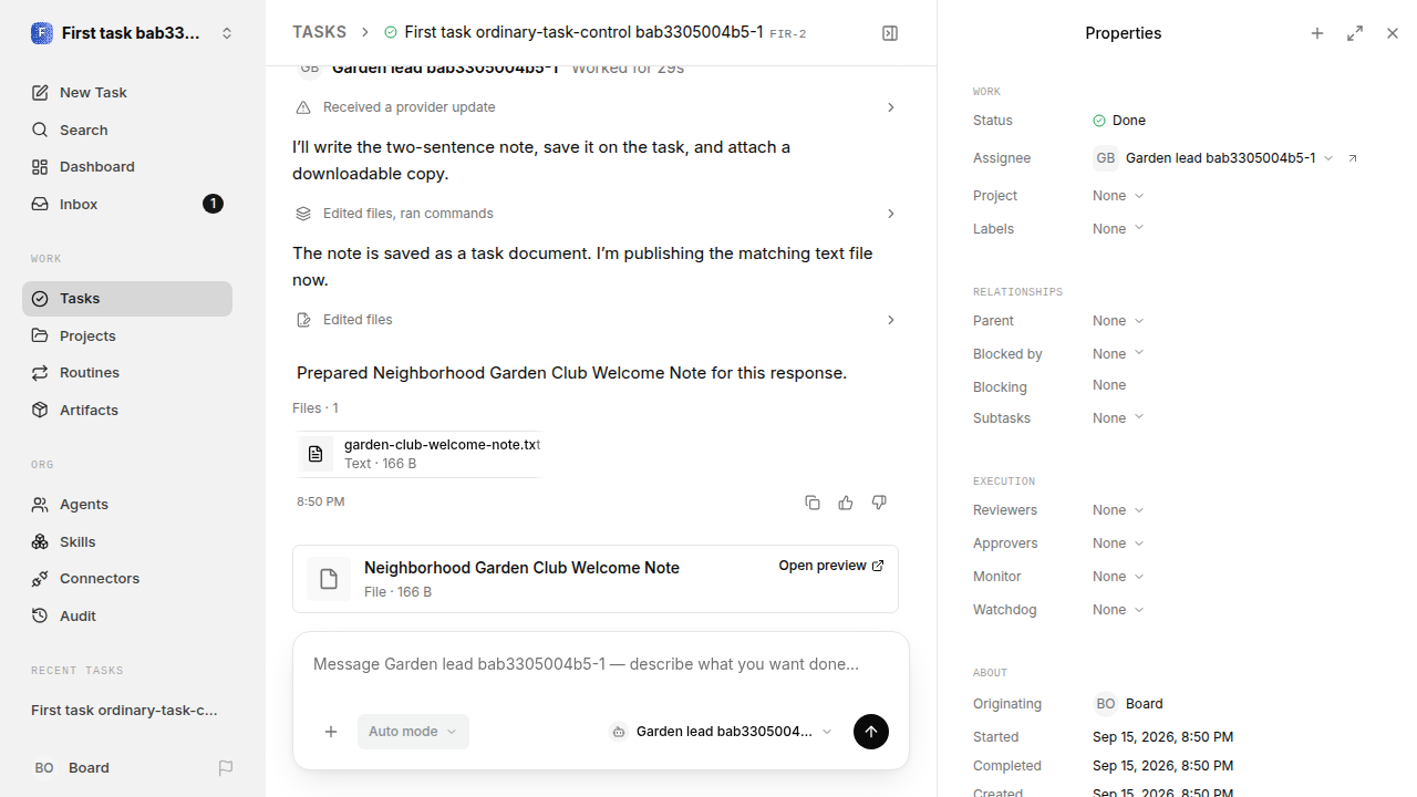 First-task final state for first-task.runner-codex.local.ordinary-task-control