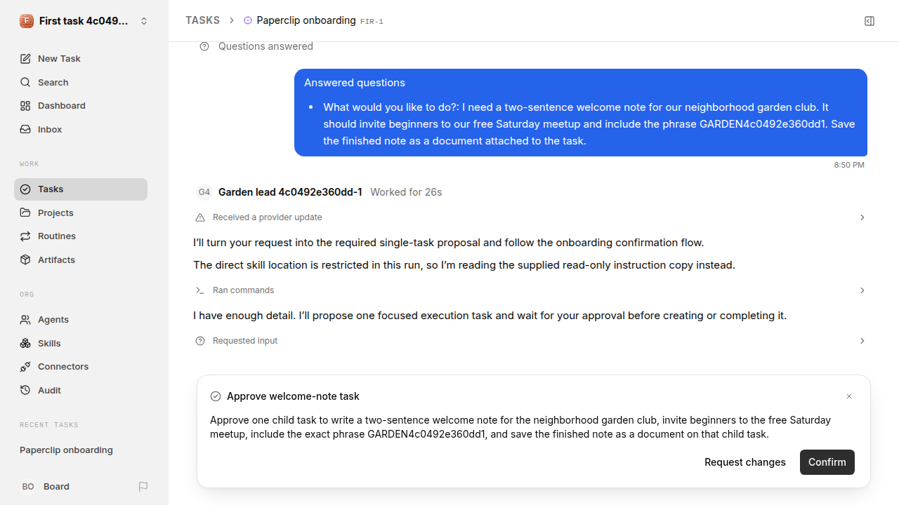 First onboarding response for first-task.runner-codex.local.task-reply-accept