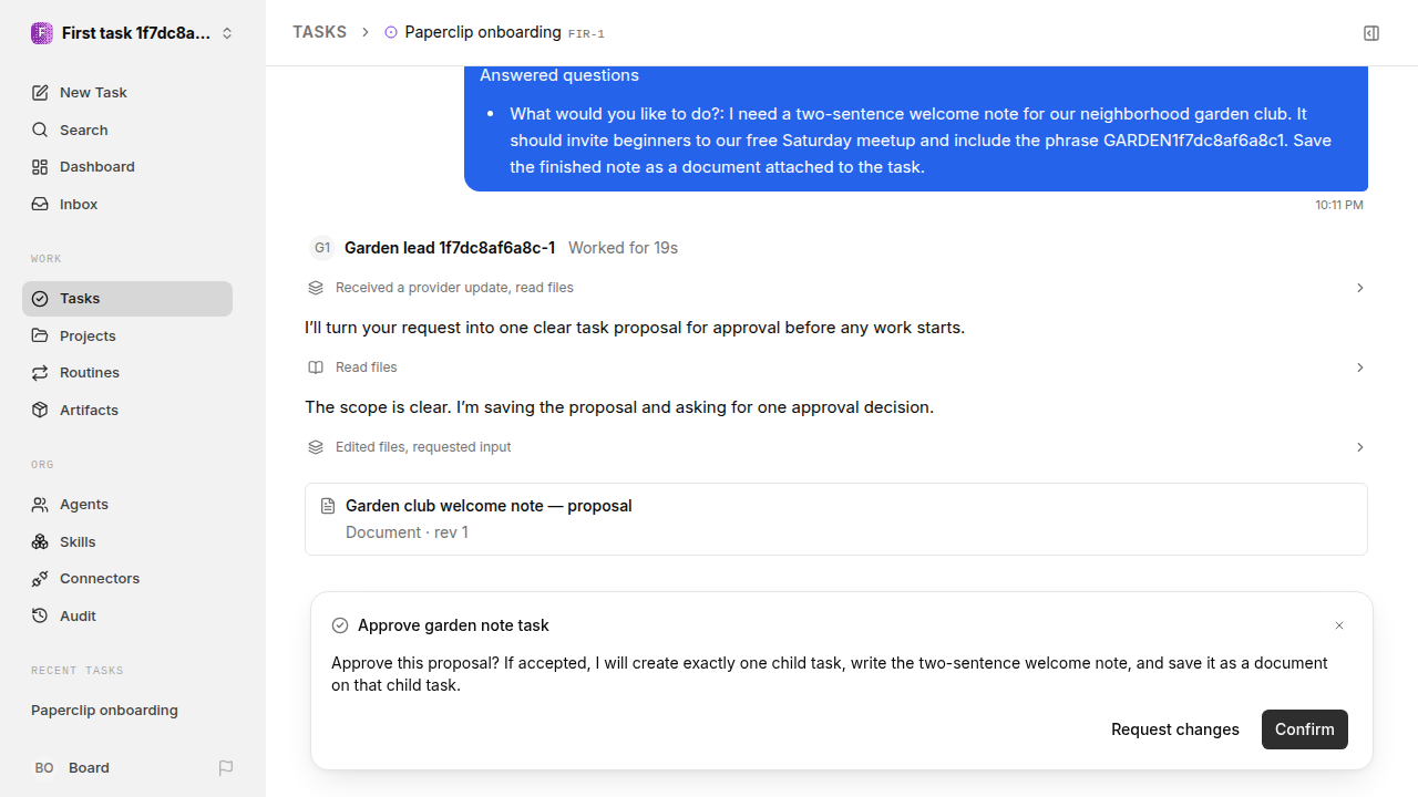 First onboarding response for first-task.runner-codex.local.task-reply-accept