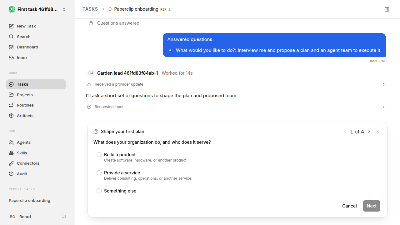 First-task final state for first-task.runner-codex.local.interview-first-response