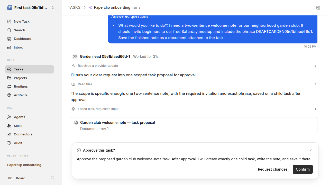 First onboarding response for first-task.runner-codex.local.revise-accept