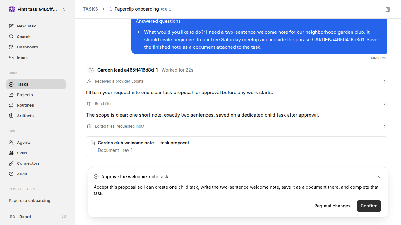 First onboarding response for first-task.runner-codex.local.task-reply-accept