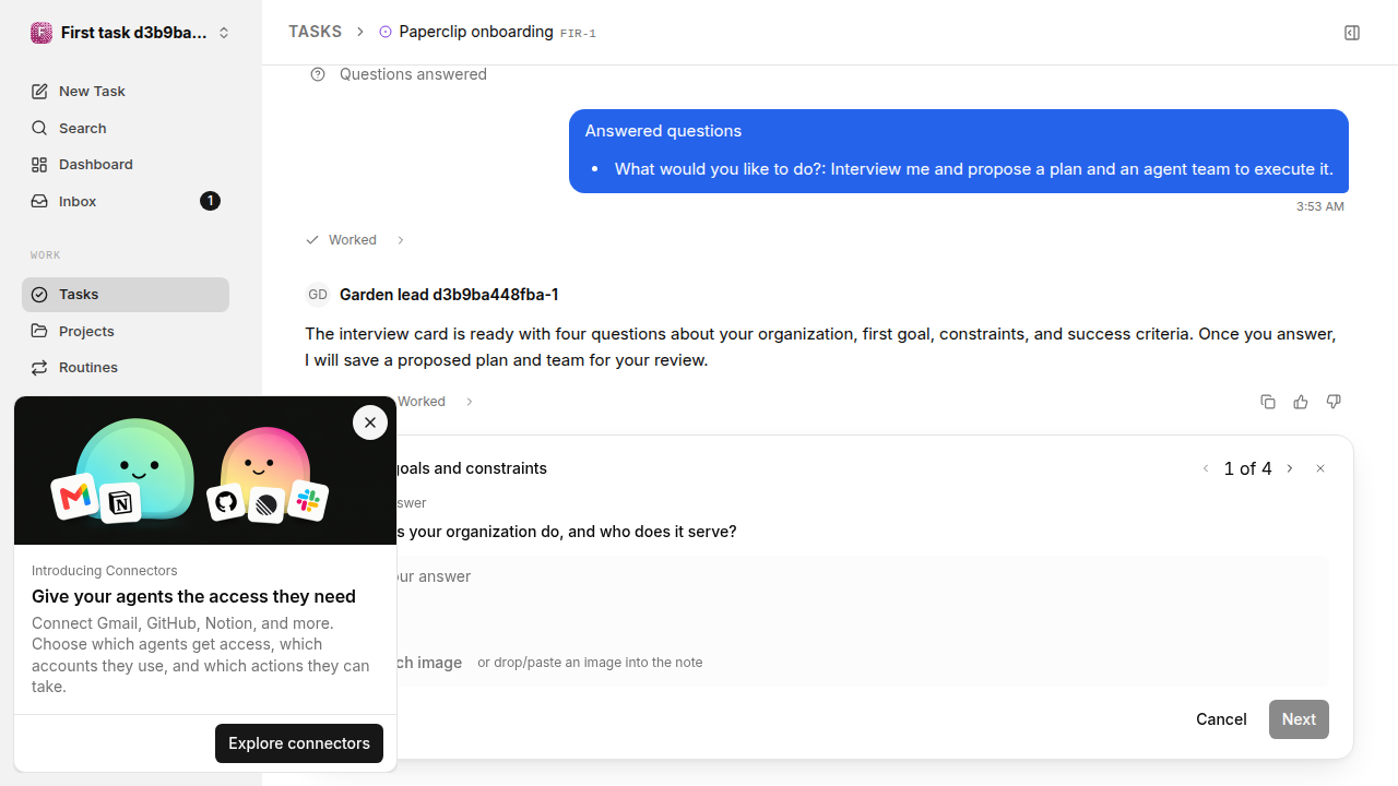First onboarding response for first-task.legacy-codex.local.interview-first-response