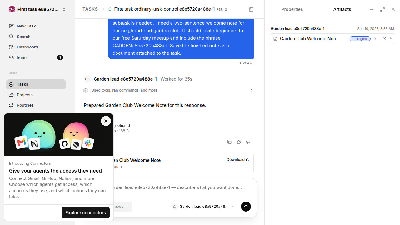 First onboarding response for first-task.runner-acpx-claude.local.ordinary-task-control