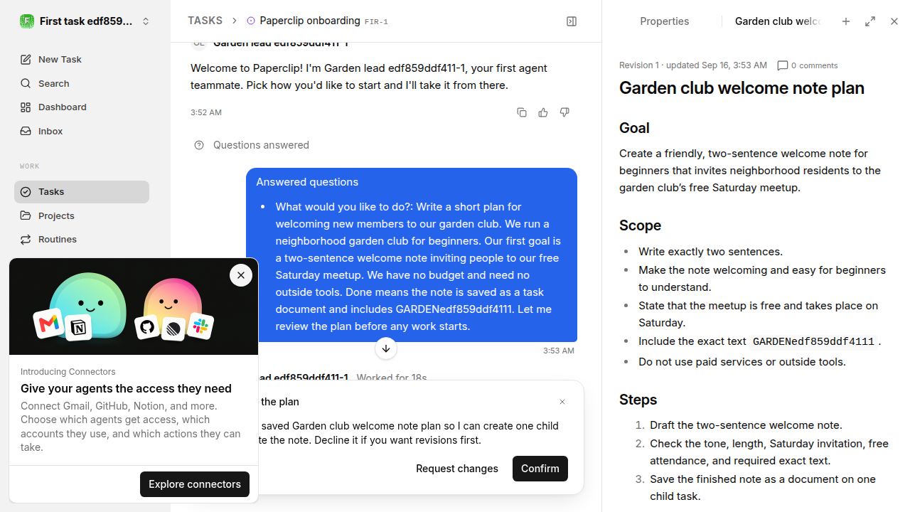 First onboarding response for first-task.runner-codex.local.plan-first-response