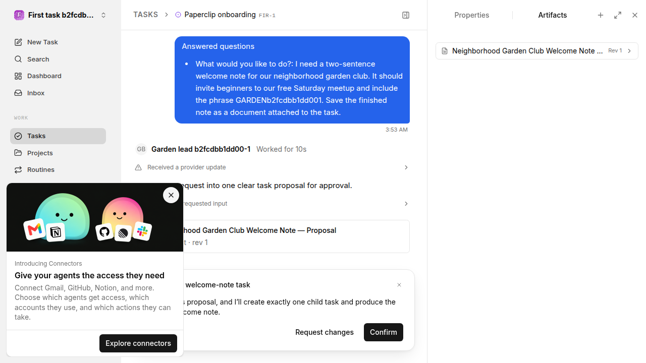 First onboarding response for first-task.runner-codex.local.task-reply-accept