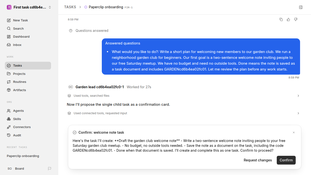 First onboarding response for first-task.runner-acpx-claude.local.plan-first-response
