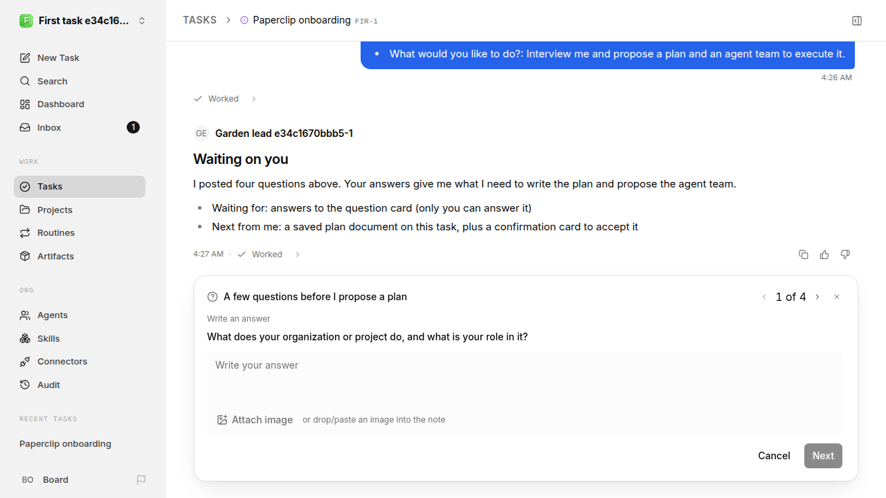 First onboarding response for first-task.legacy-claude.local.interview-plan-accept