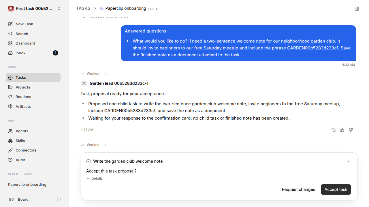 First onboarding response for first-task.legacy-codex.local.task-card-accept