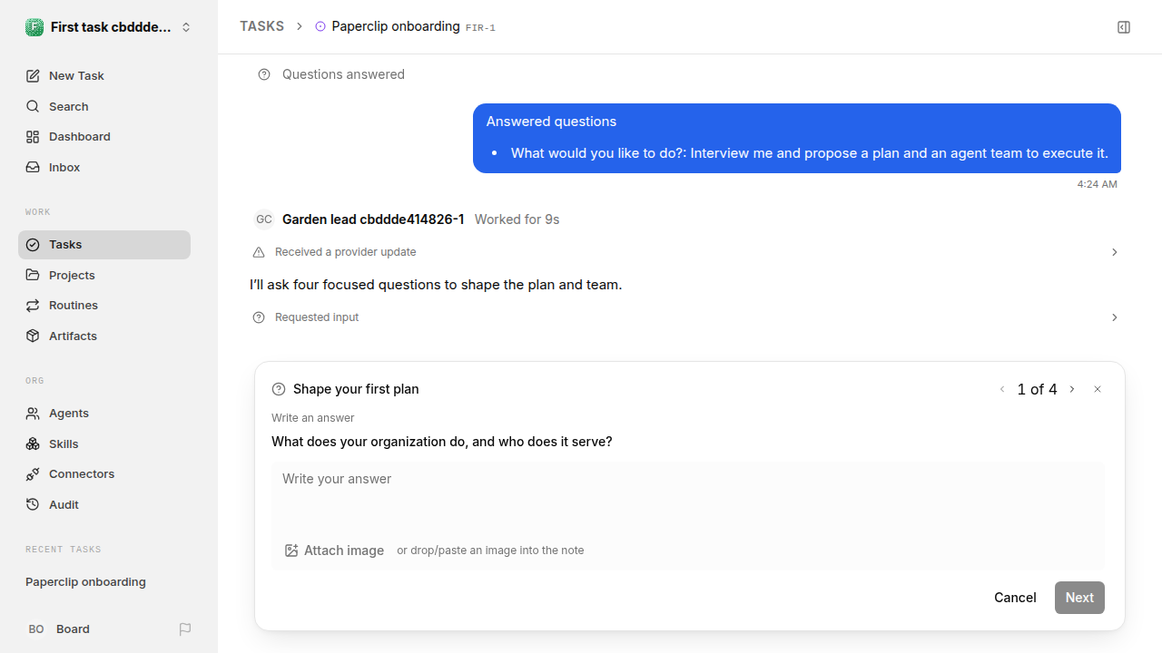 First onboarding response for first-task.runner-codex.local.interview-plan-accept