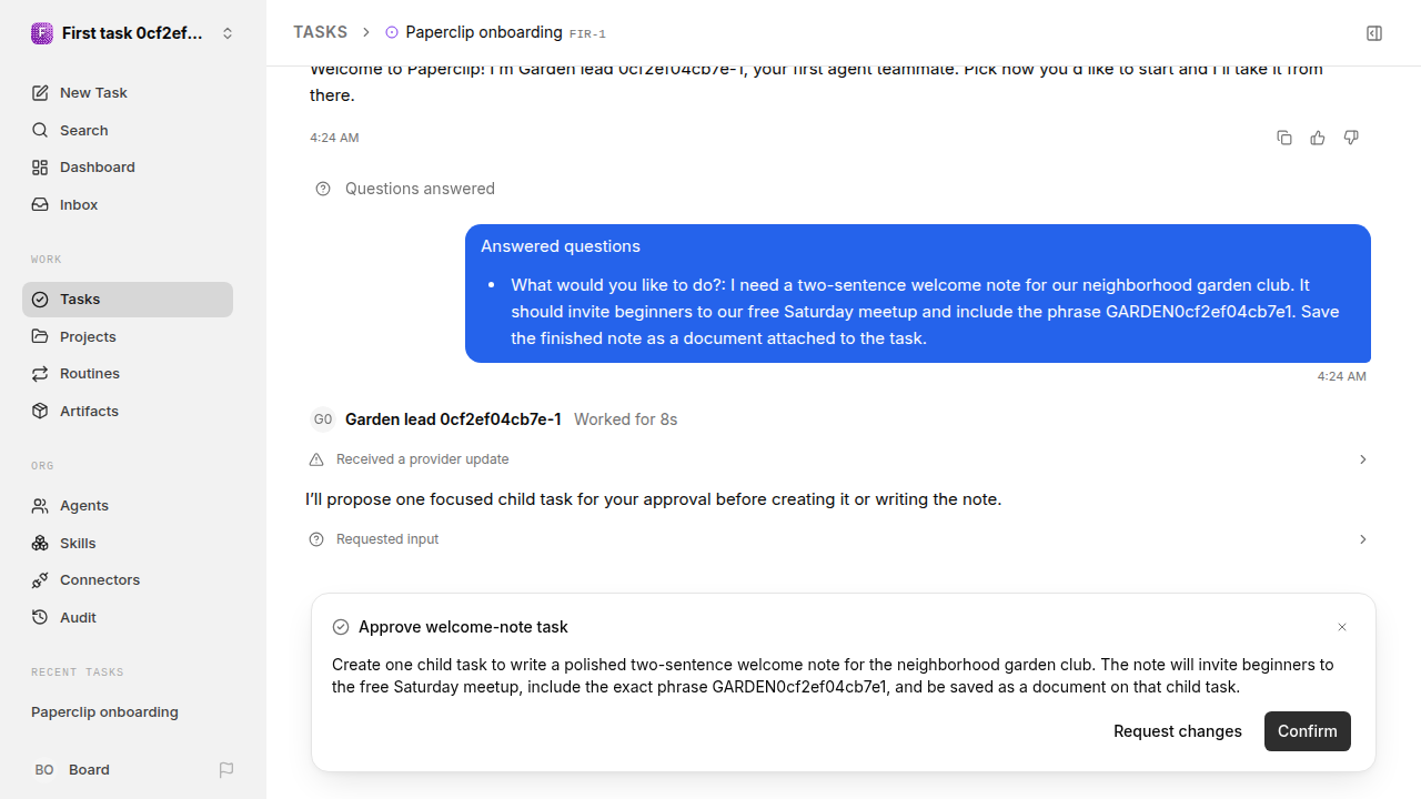 First onboarding response for first-task.runner-codex.local.task-reply-accept