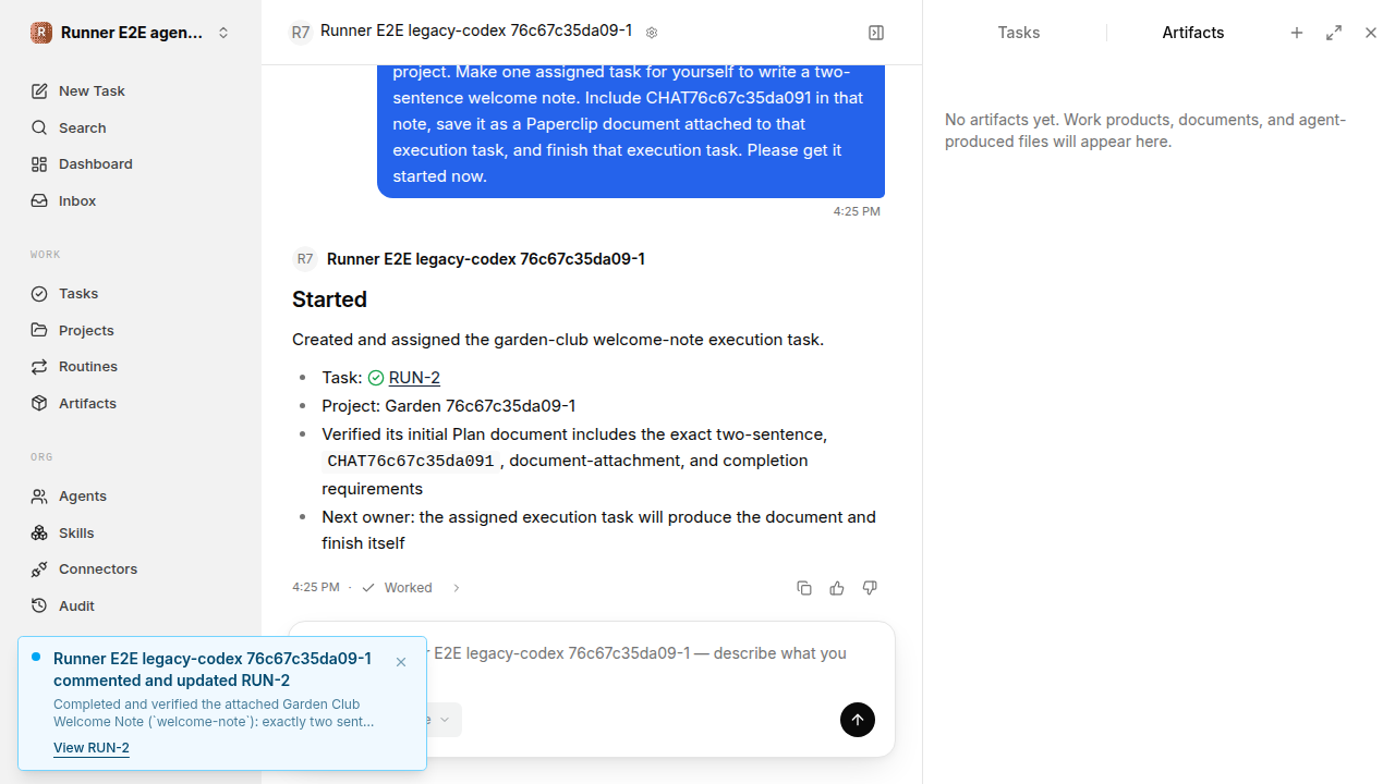 Chat waiting after its verified workflow for agent-chat.legacy-codex.local.clarify-reuse