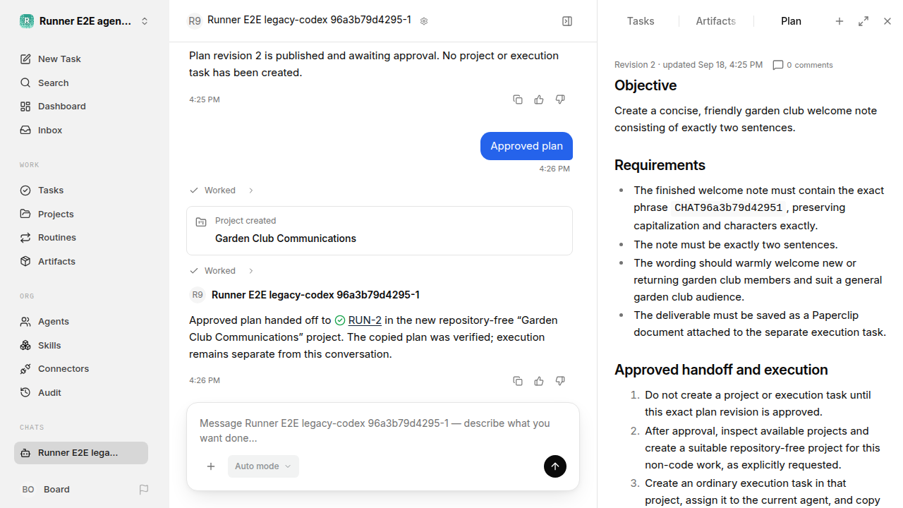 Chat waiting after its verified workflow for agent-chat.legacy-codex.local.plan-handoff
