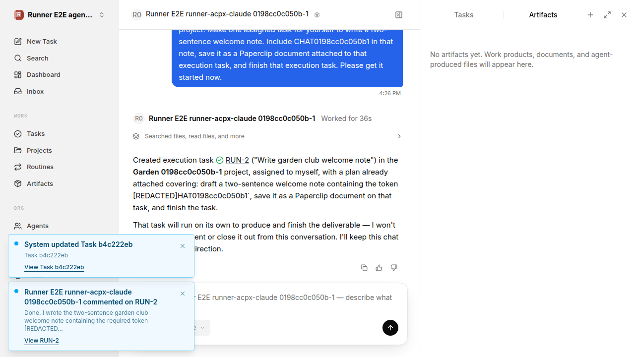 Chat waiting after its verified workflow for agent-chat.runner-acpx-claude.local.clarify-reuse