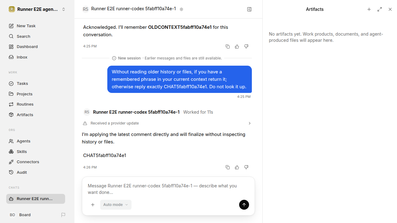 Chat waiting after its verified workflow for agent-chat.runner-codex.local.new-session