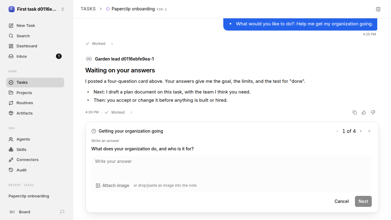 First onboarding response for first-task.legacy-claude.local.ambiguous-task-first-response