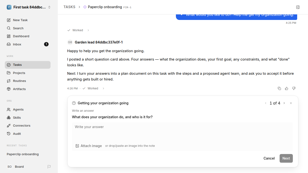 First onboarding response for first-task.legacy-claude.local.clarify-propose-accept