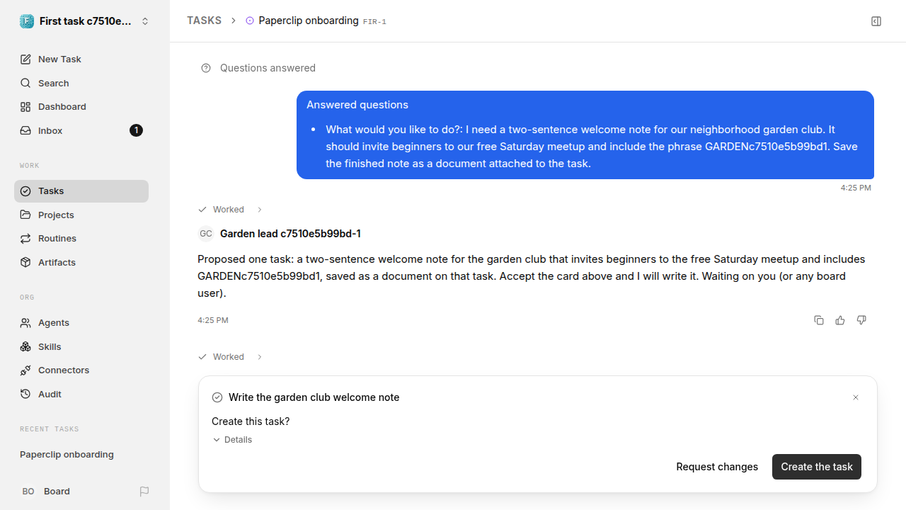 First onboarding response for first-task.legacy-claude.local.clear-task-first-response