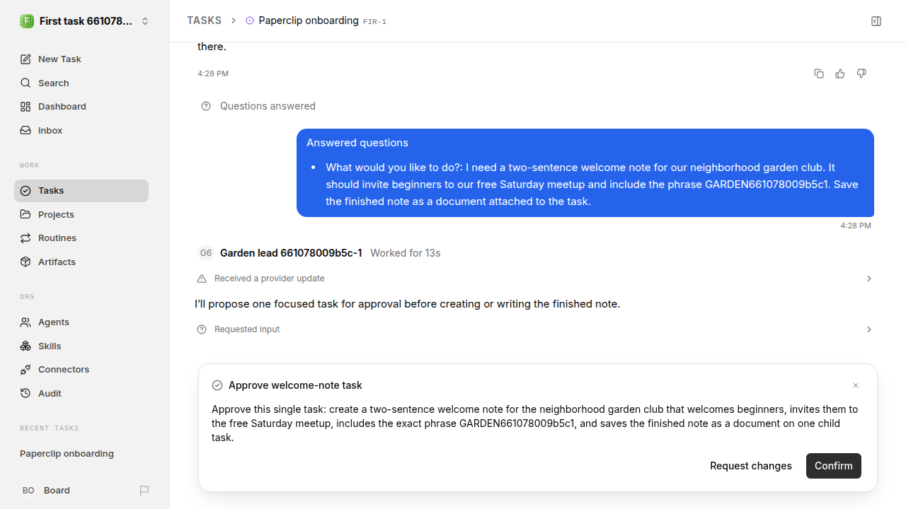 First onboarding response for first-task.runner-codex.local.task-reply-accept
