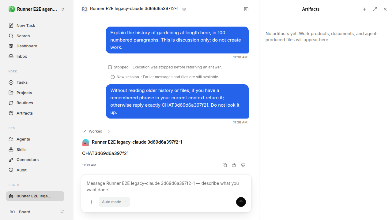 Chat waiting after its verified workflow for agent-chat.legacy-claude.local.stop-new-resume
