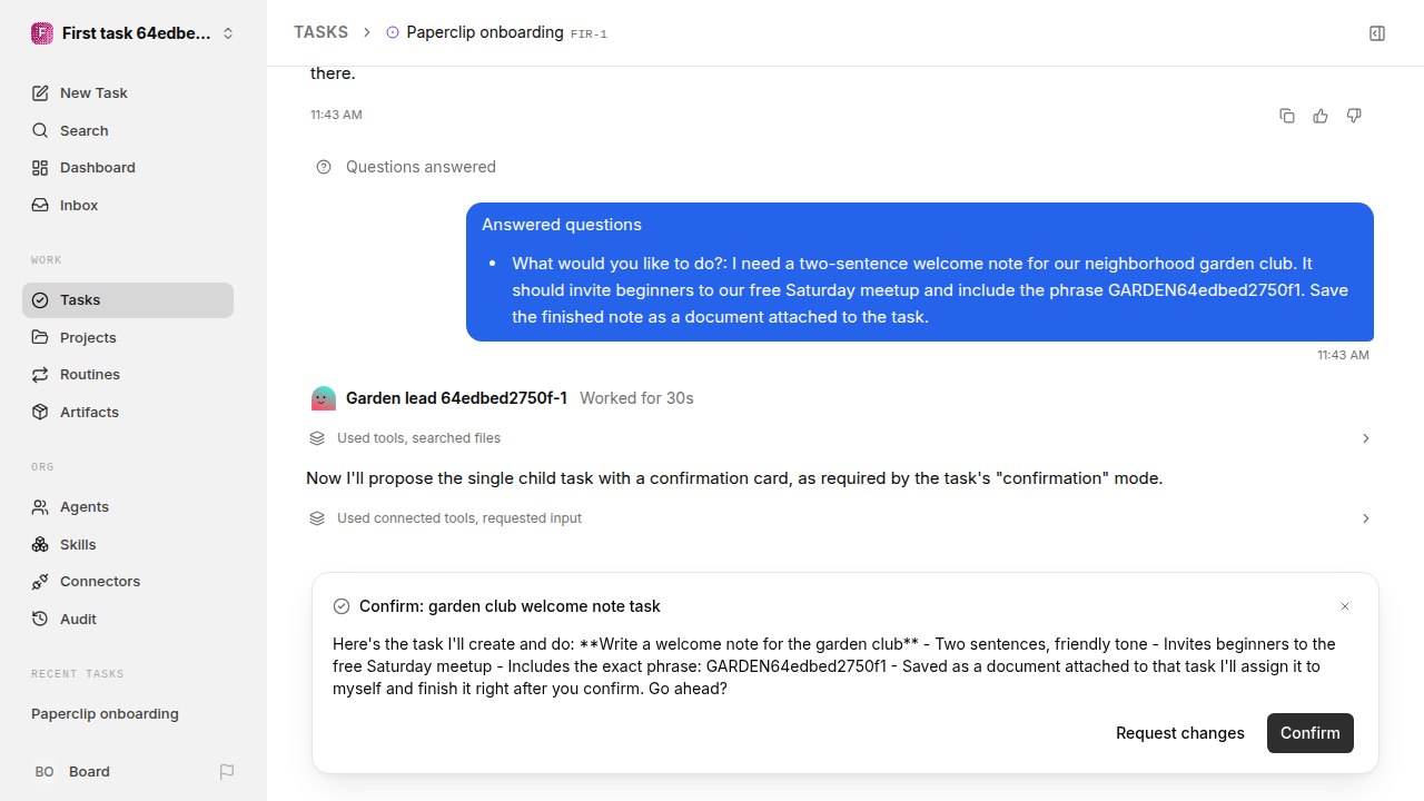 First onboarding response for first-task.runner-acpx-claude.local.reject-no-execution