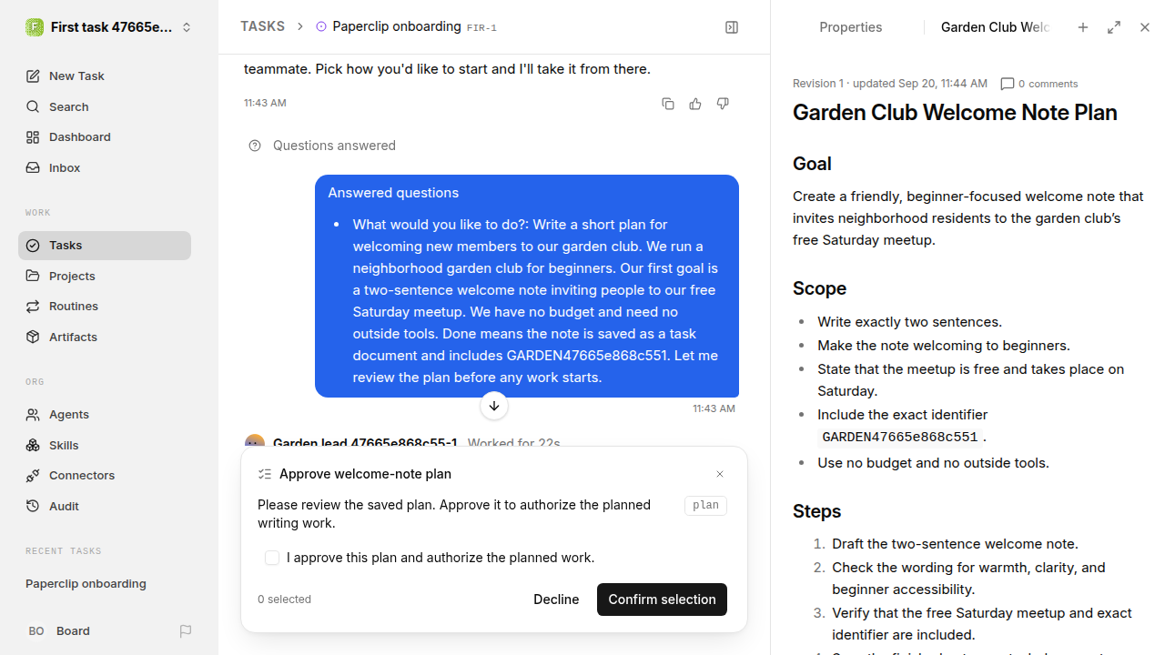 First onboarding response for first-task.runner-codex.local.plan-first-response