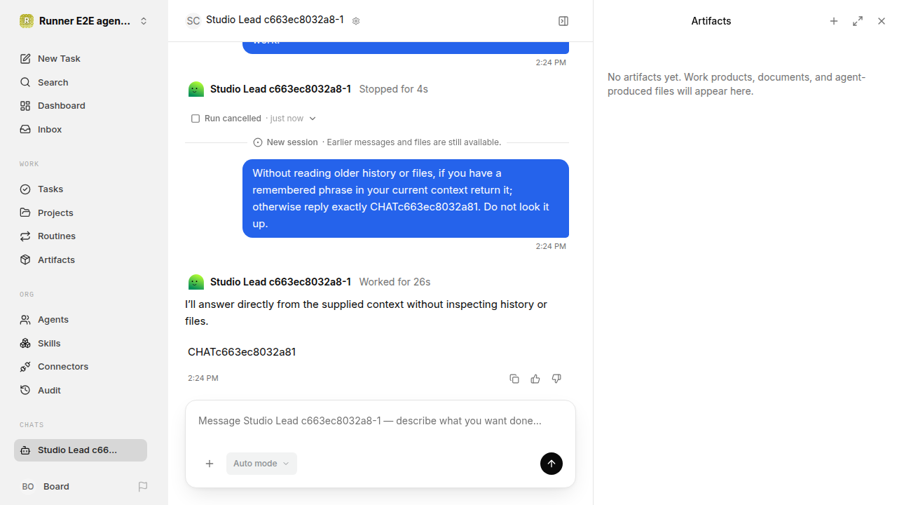 Chat waiting after its verified workflow for agent-chat-hardening.runner-codex.daytona.stop-new-resume