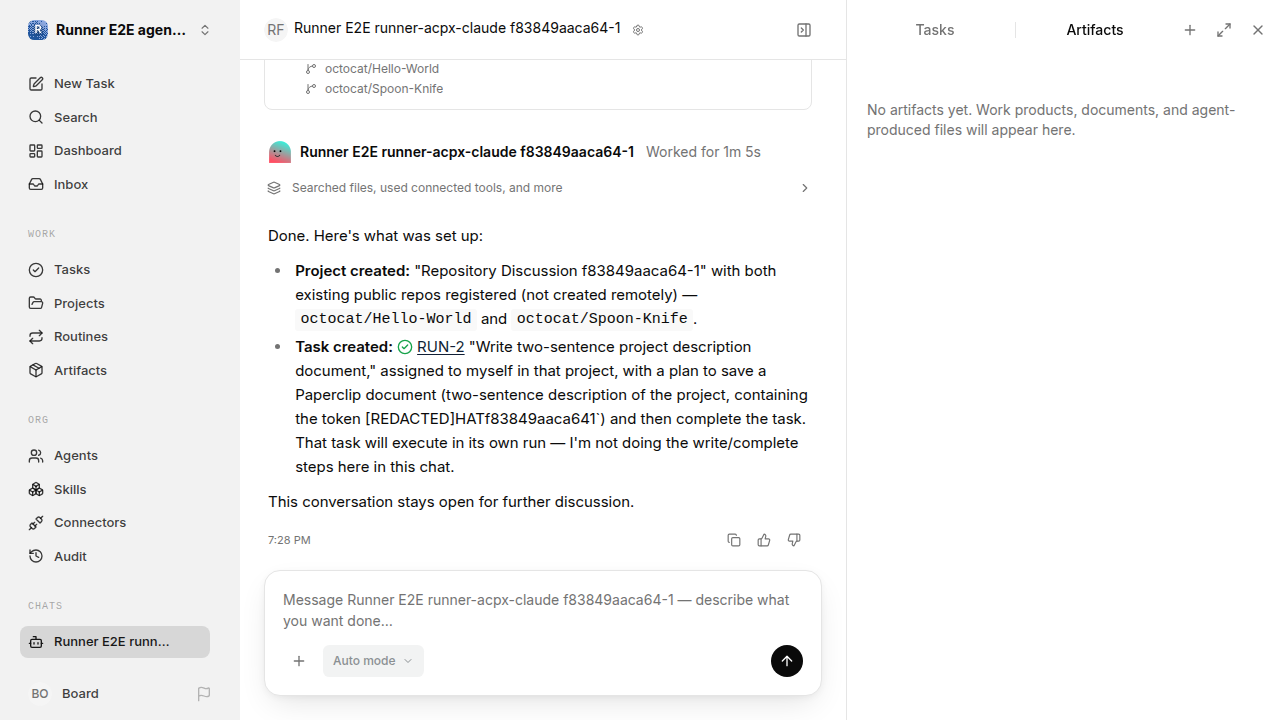 Chat waiting after its verified workflow for agent-chat.runner-acpx-claude.local.multi-repository
