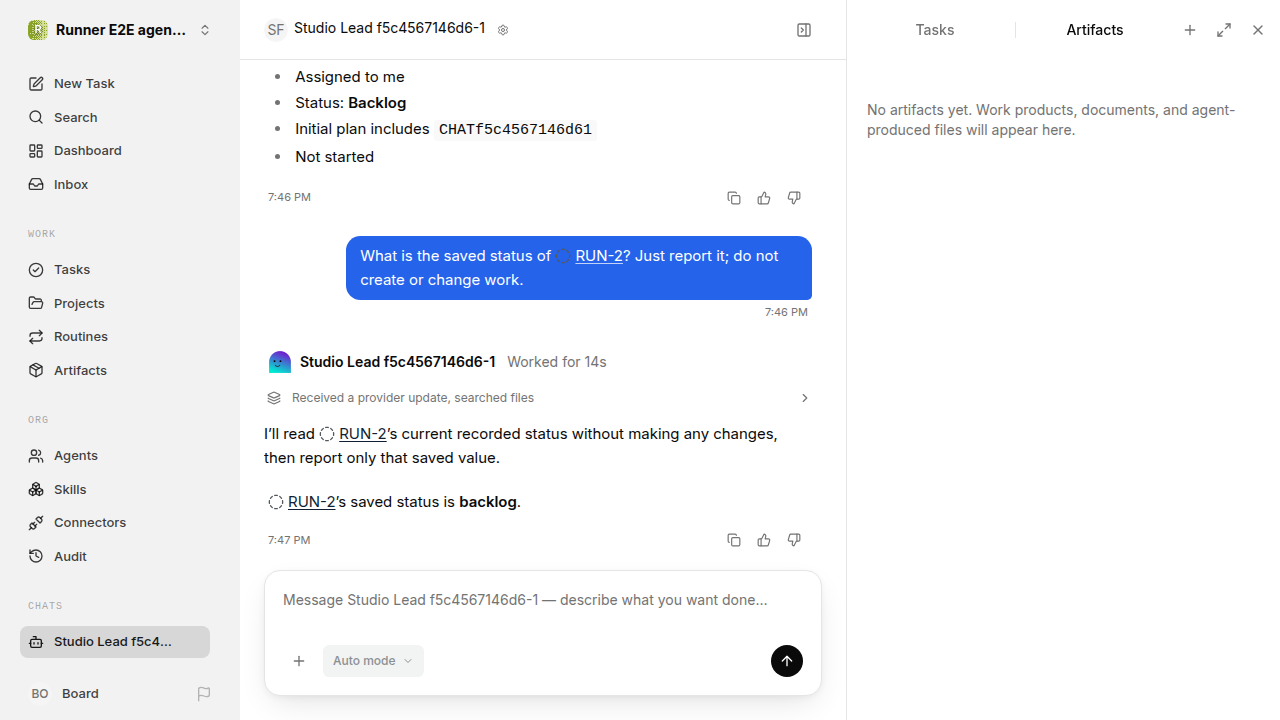 Chat waiting after its verified workflow for agent-chat-hardening.runner-codex.local.committed-send-retry