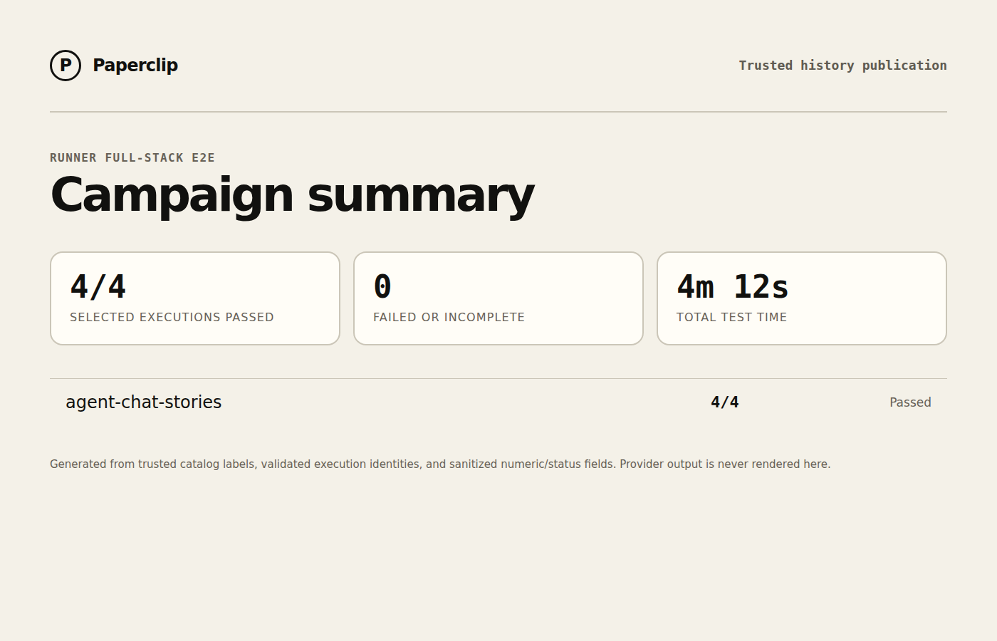 Runner E2E campaign status summary