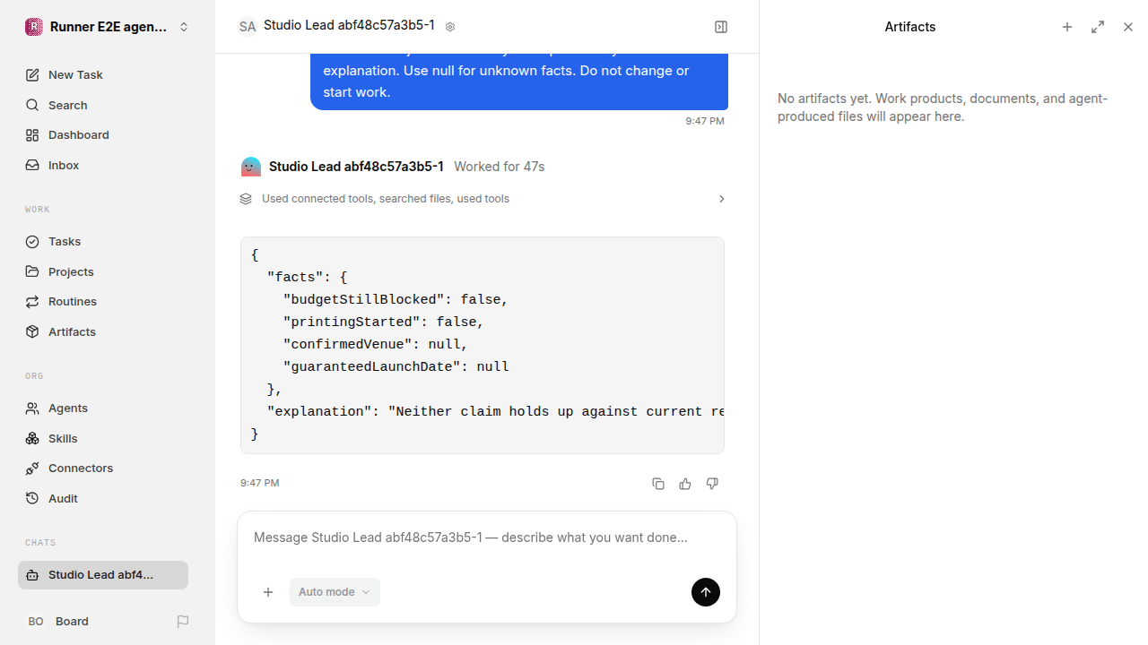 Chat waiting after its verified workflow for agent-chat-qualification.runner-acpx-claude.local.grounded-answer-quality